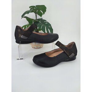 Dansko Women's Audrey Mary Jane Black Leather Shoes Size 10US 40EU